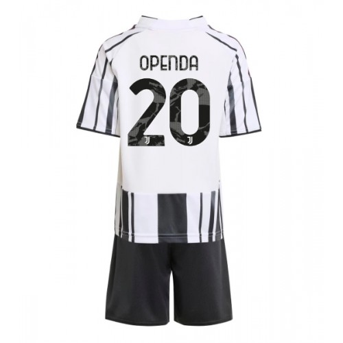 Stroje piłkarskie Juventus Lois Openda #20 Koszulka Podstawowej dla dzieci 2025-26 Krótki Rękaw (+ szorty)
